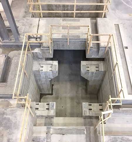 press pit / machine foundation